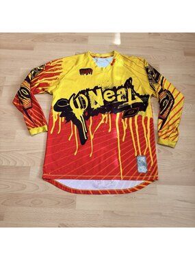 Vintage Motocross Kit Jersey Yellow/Red O'Neal Mayhem XL Retro Evo RARE